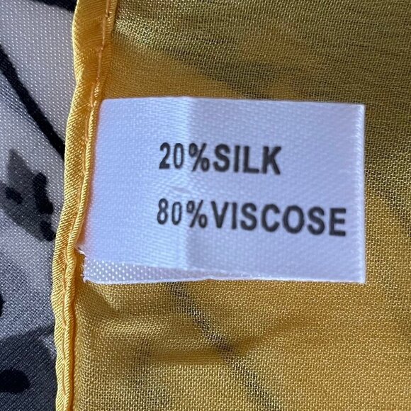 Ocean Themed 70" x 37" Silk Viscose Scarf/Wrap Made in P.R.C. Multi Color Sz OS - Picture 8 of 12